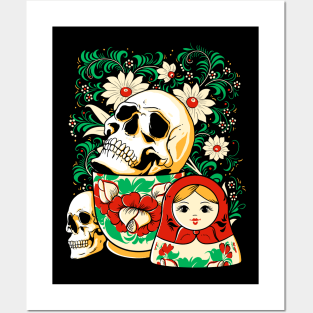 Skull Matryoshka Posters and Art